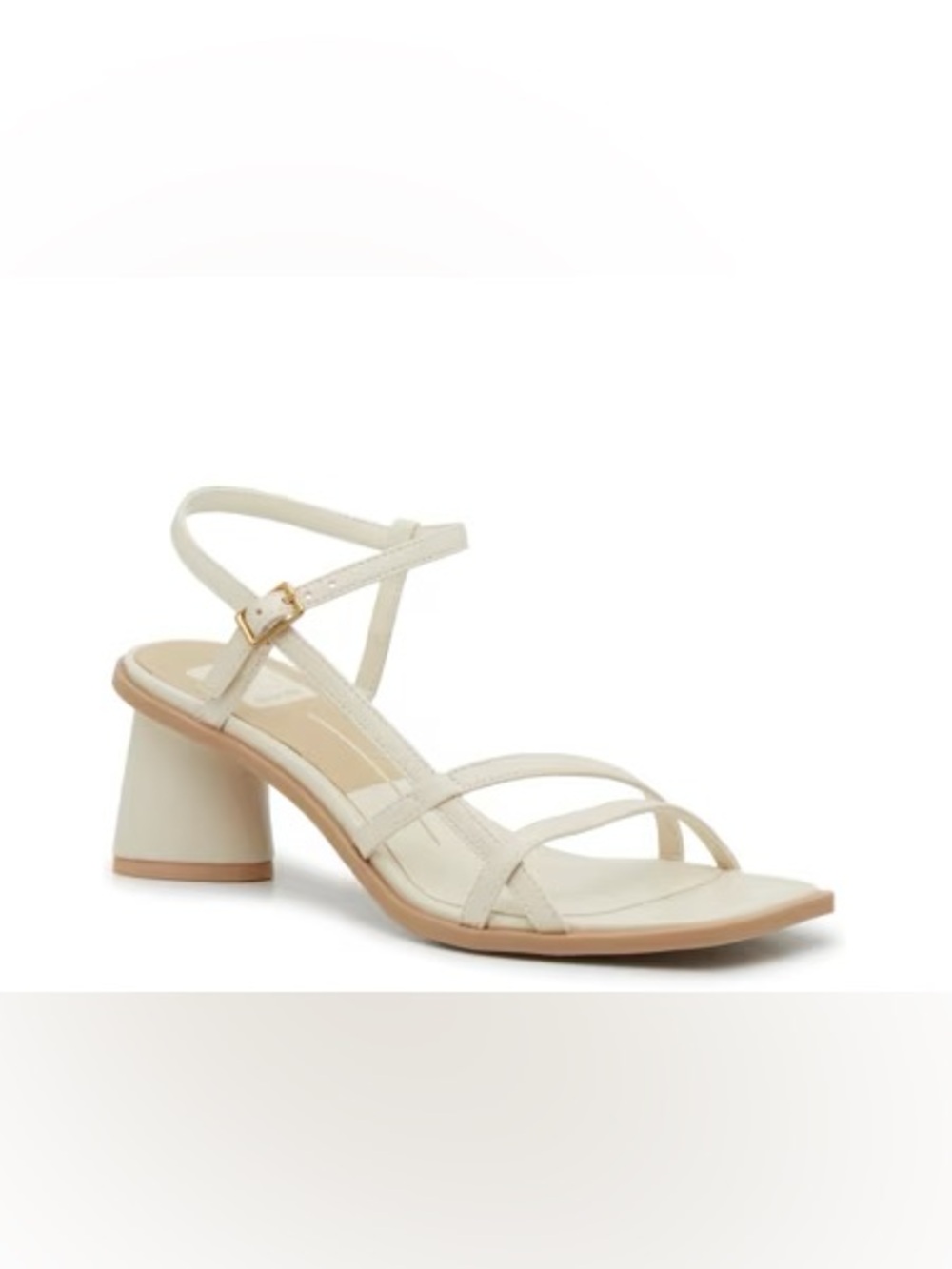 Dolce Vita Off-White Britt Block Heel Sandals